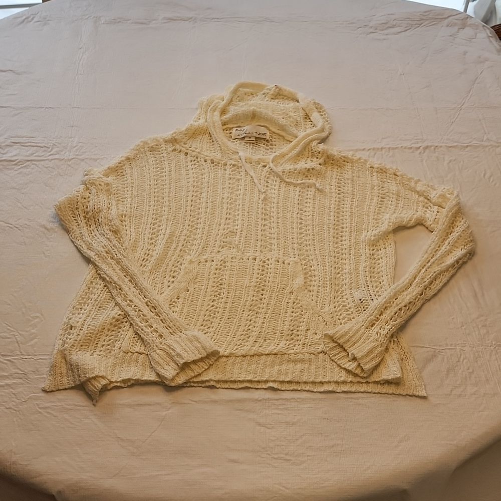Vintage Havana cream crochet hoodie